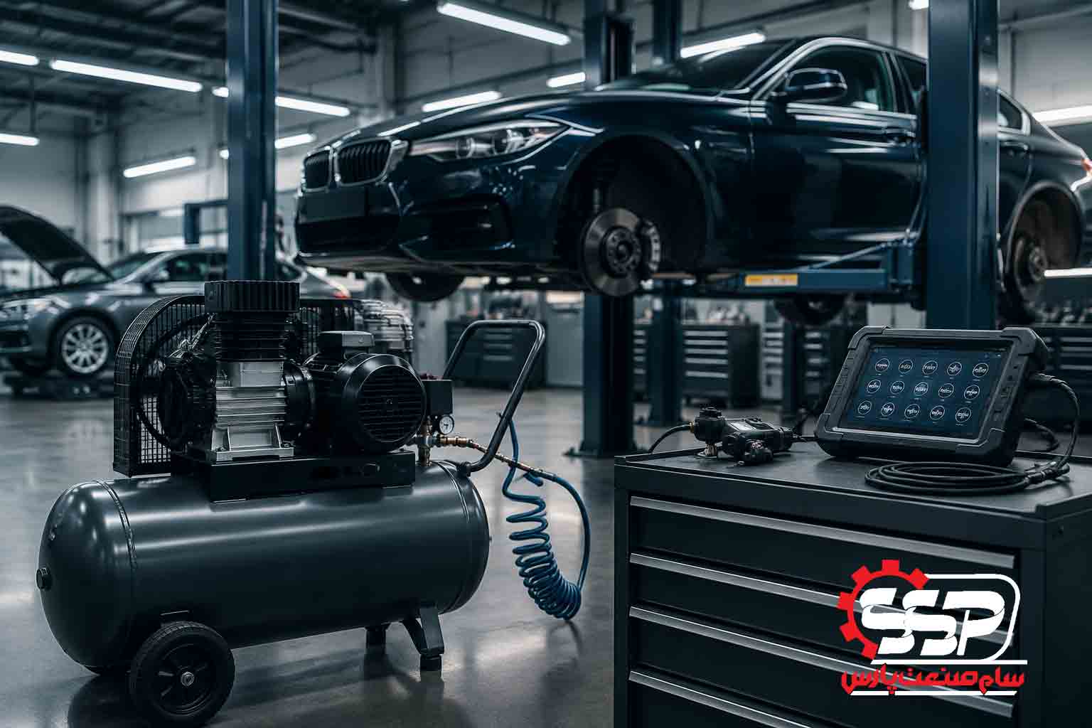 بهترین پمپ باد و تجهیزات تعمیرگاهی برای خودروهای خارجی؛ راهنمای جامع خرید